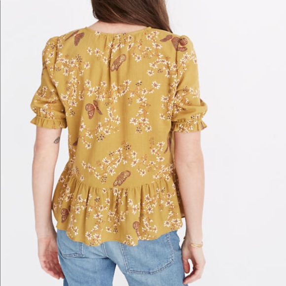 Madewell Courtyard Ruffle Top - Picture 2 of 3